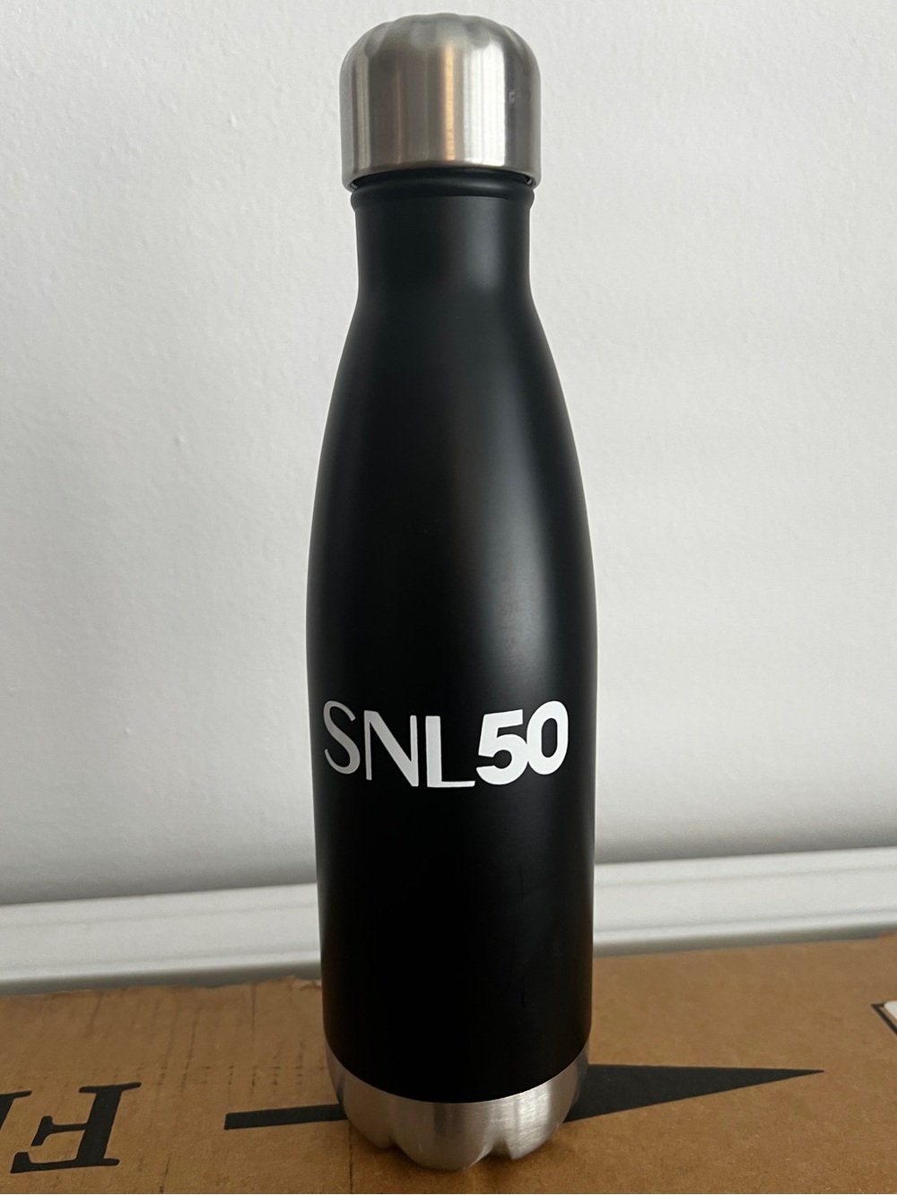 SNL50 Black Stainless Steel Water Bottle